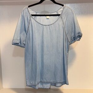 Self Esteem Light Blue Blouse